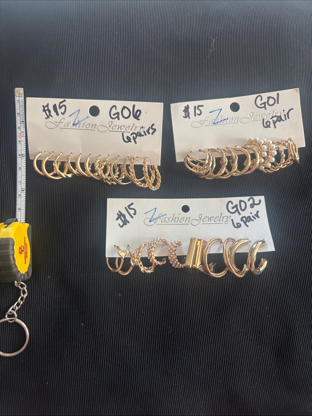 Gold-Tone Hoop Earring Set - 18 Pairs